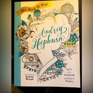 Audrey Hepburn inspired colouring book